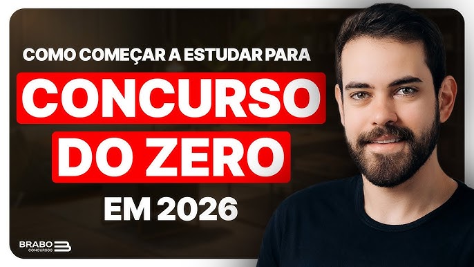 Como COMEÇAR a estudar para CONCURSO do ZERO